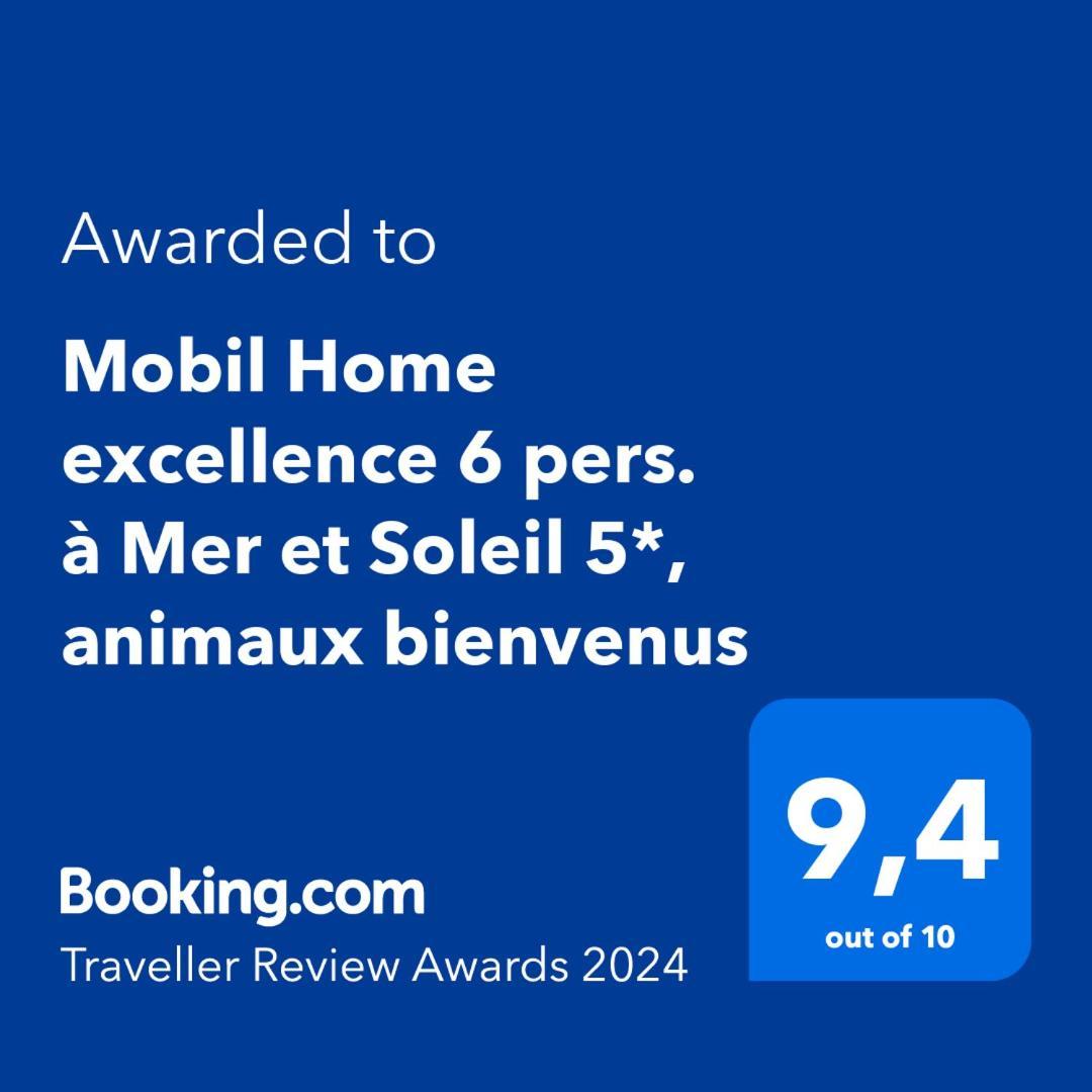 Mobil Home Excellence 6 Personnes Au Camping Mer Et Soleil, Saint George D'Oleron Les Sables Vignier Eksteriør billede